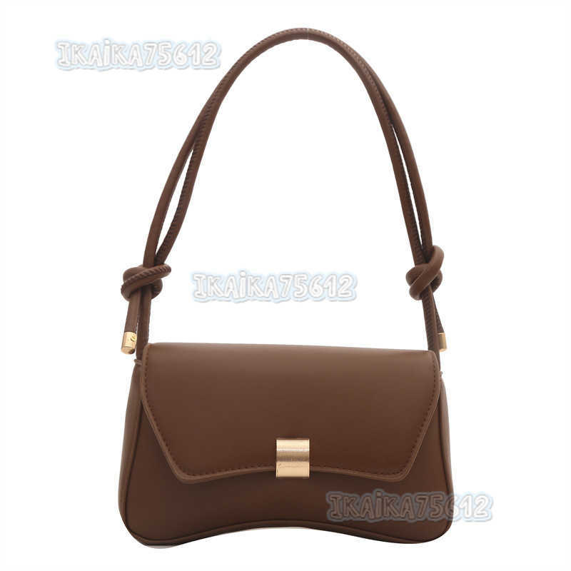 Trendy Fashion Solid Color Textured Knotted Strap Crossbody Bag 2024 New Versatile Small Square Bag H250806
