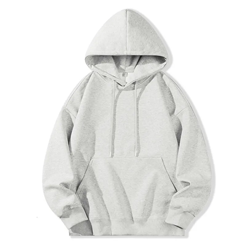 GIOIO mens sweatshirt spring solid color kangaroo pocket casual hoodie daily sports wear pullover 250807