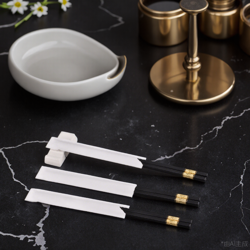 Eco-Friendly Natural Kraft Paper Chopstick sleeves - Perfect for Restaurants and Homes