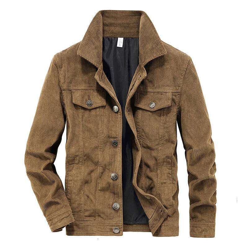 Spring and Autumn Men's Fashion Leisure Outdoor Sports Retro Corduroy Coat Mountaineering Clothing Cotton Cargo Jacket