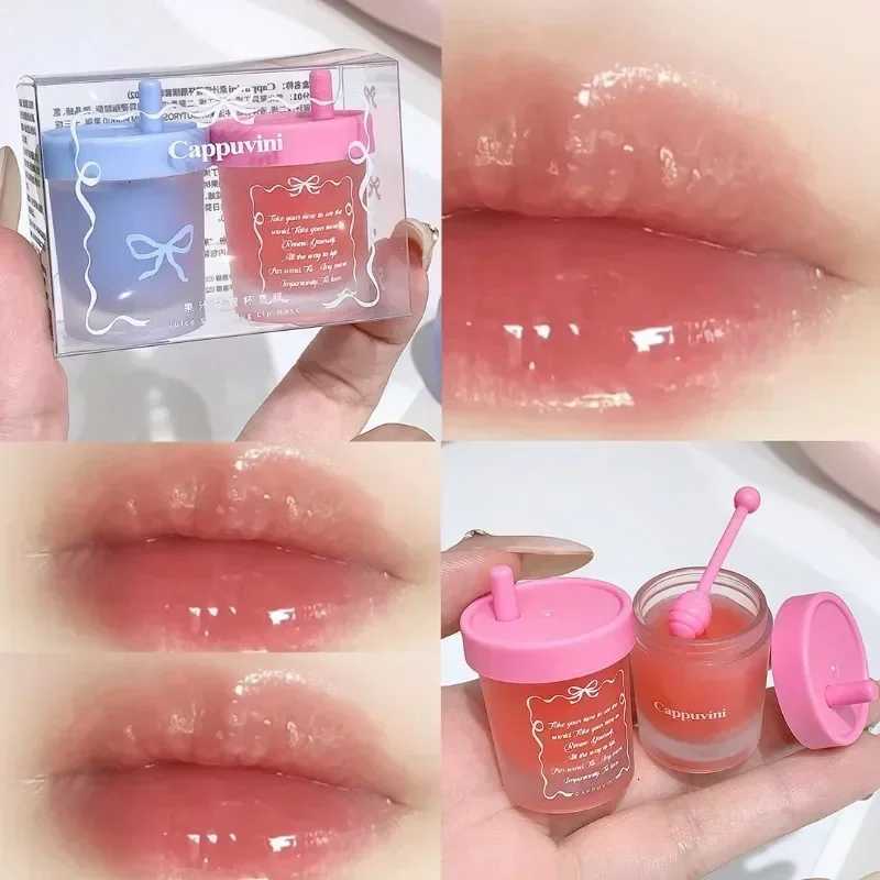 Blueberry Juice Solid Lip Mask Moisturizing Nourishing LipBalm Lasting Hydrating Jelly Lipstick Water Light Gloss Lip Glaze TintXJ250807