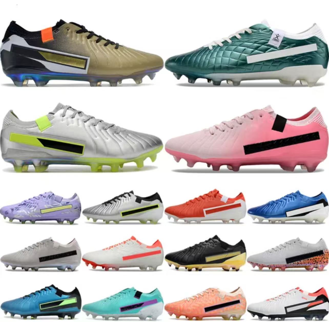 Top 10 Elite FG Soccer Shoes For Men Women Football Boots ACG 10s Designer Cleats Golden Touch Electric Pack Emerald Tiempos Youth Outdoor Sneakers Size 35-45