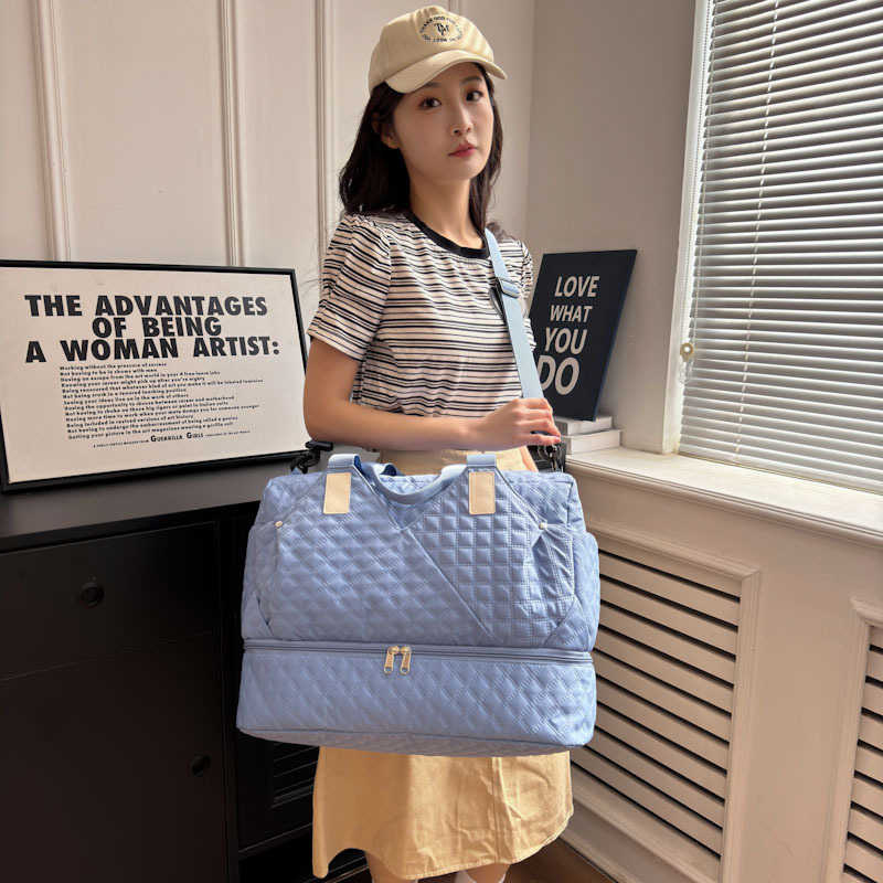 New Large Capacity Travel Quilted Versatile Mother-Daughter High-Value Single Shoulder Handbag Multifunctional Storage Bag