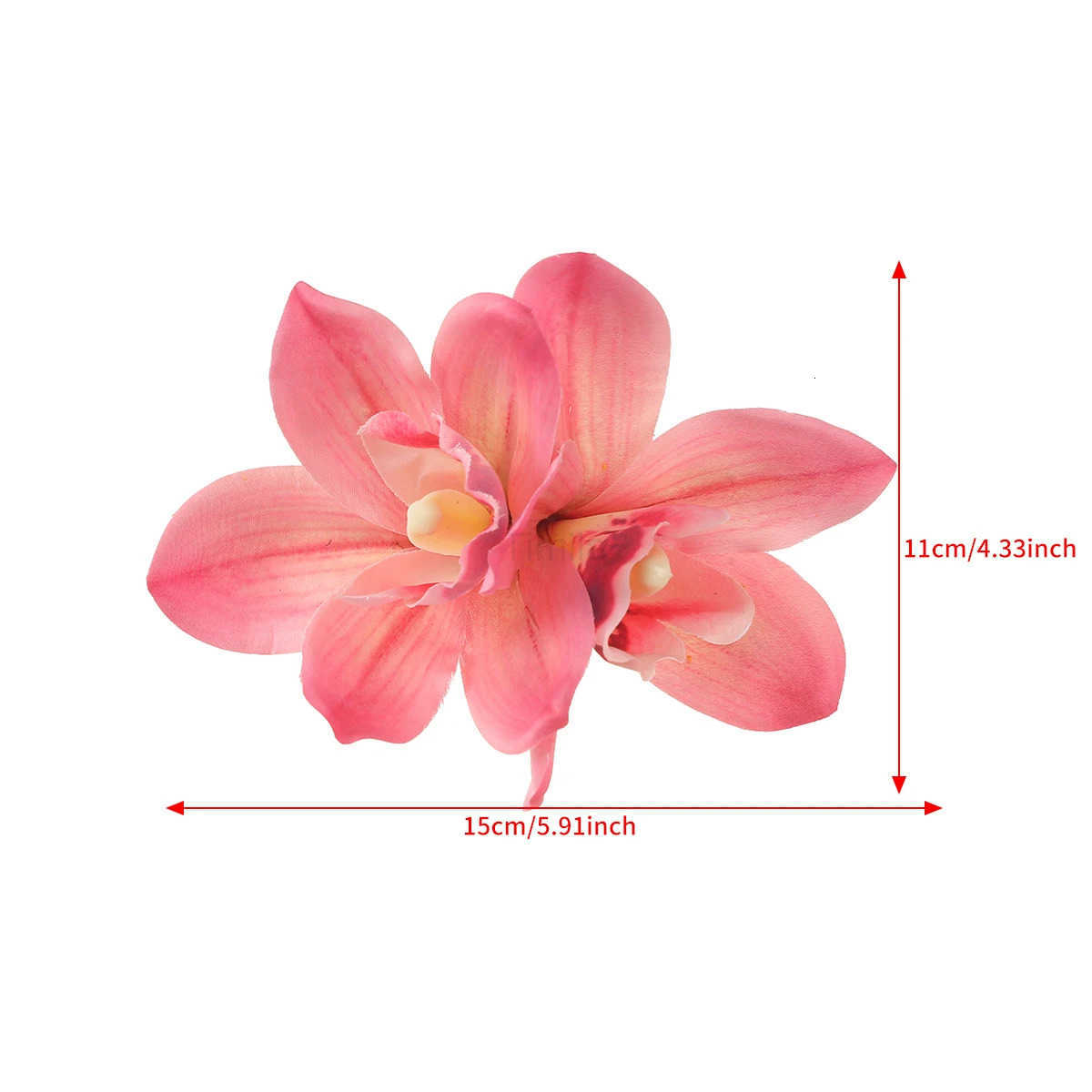 Orchid Flowers Hair Clips Bohemian Small Hairpin Bridal Barrette Beach Wedding Flower Women Holiday Hair Clip Hair Accessories U250807