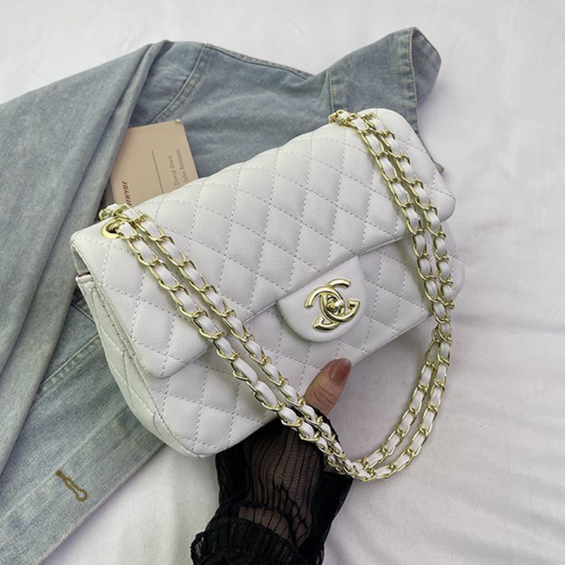Designer Bag Shoulder Bag Luxury Bag New Classic bag crossbody bag Fashion Plaid Womens Black White Underarm Shoulder Bags Fashion Bags Chain plain ba