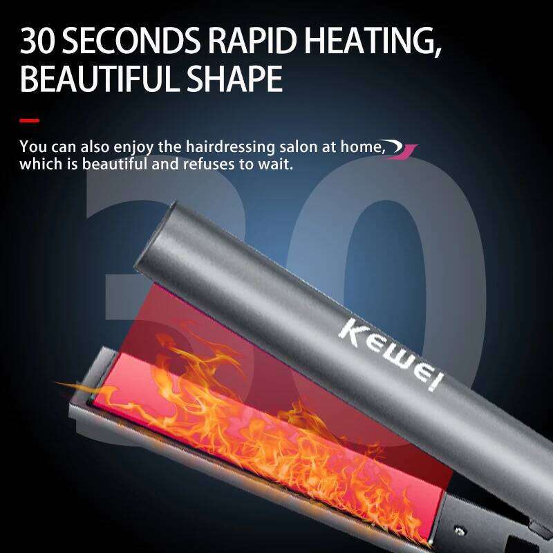 Kemei Km-3126 Dual-Purpose Straightener Curling Iron, Negative Ion Protection, Professional Hair Styling Iron For Women