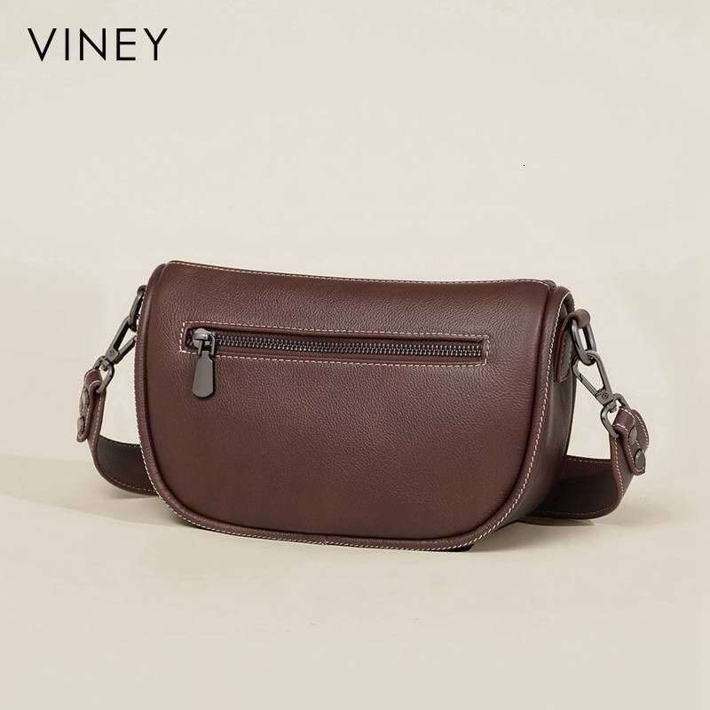VINEY Women 2025 New Women's Messenger Pillow Genuine Leather Dumpling High-end Shoulder Bag