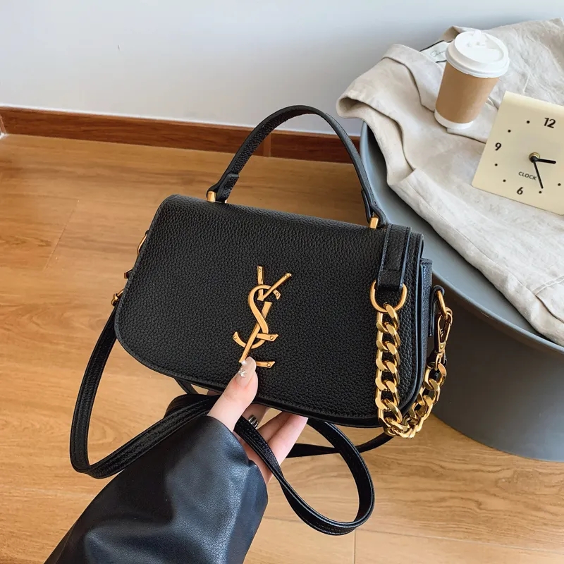 Designer bag luxury women's new high-end trendy versatile shoulder bag chain bag crossbody bag fashionable versatile handbag