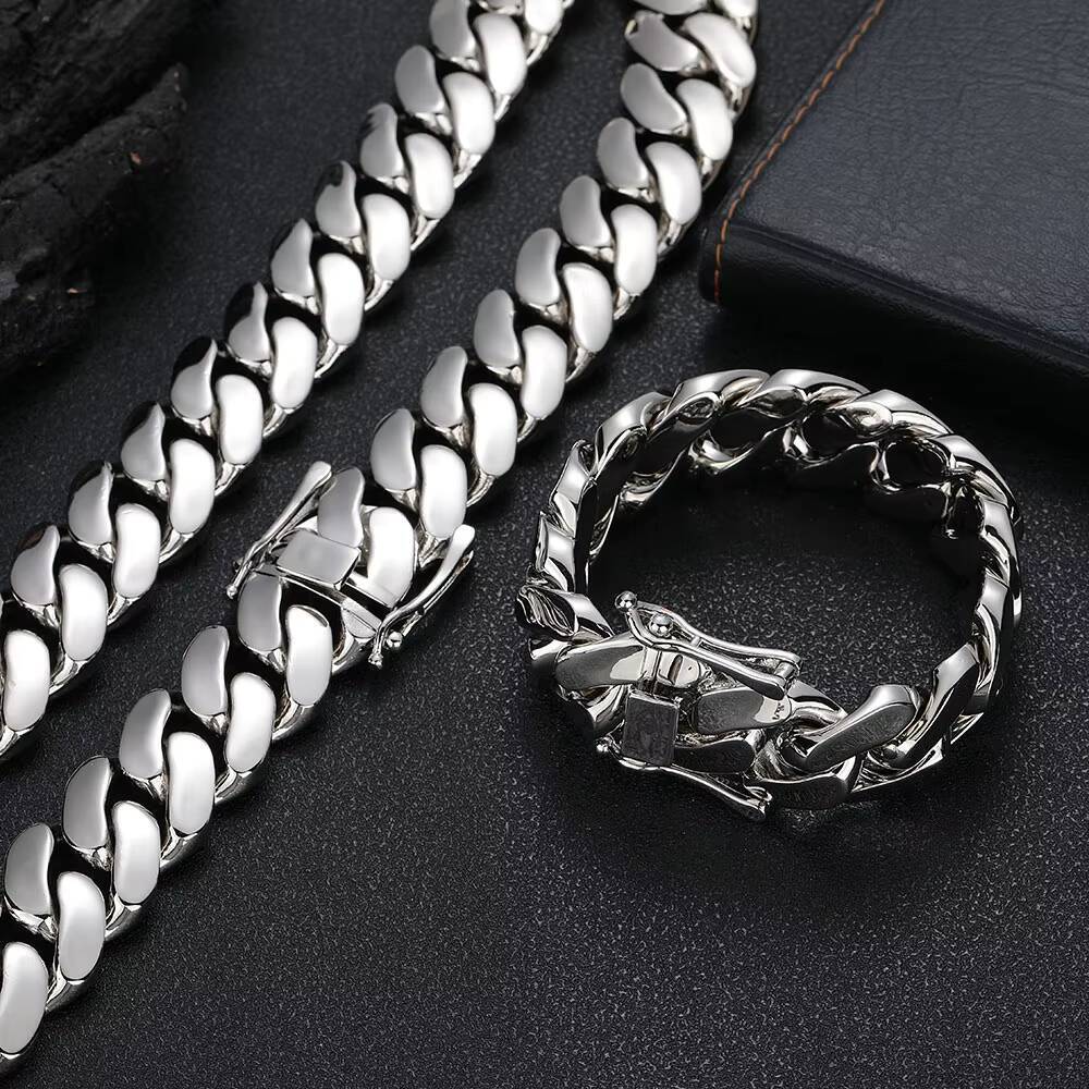 Hip Hop Style 10-22mm Personalized Custom Cuban Link Chain Fine Jewelry for Men 18k Gold Plated Cuban Chain Necklace