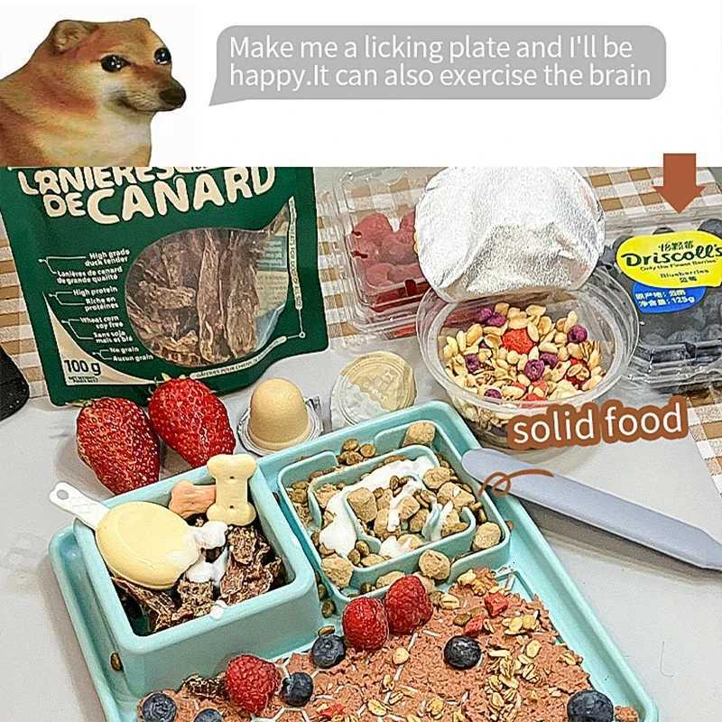 Dog Cat Tableware Anti-choking Bowl Food Grade Organosilicon Multifunctional Slow Mat Licking Mat ith Suction Cup Pets Supplies Y250806