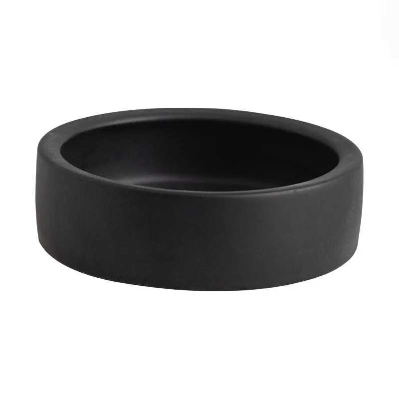 Cute Mini Ceramic Pet Bowl Available in Black and White Eat and Drink Water Bowl for Puppy Dog Cat Pet Supplies Accessories Y250806