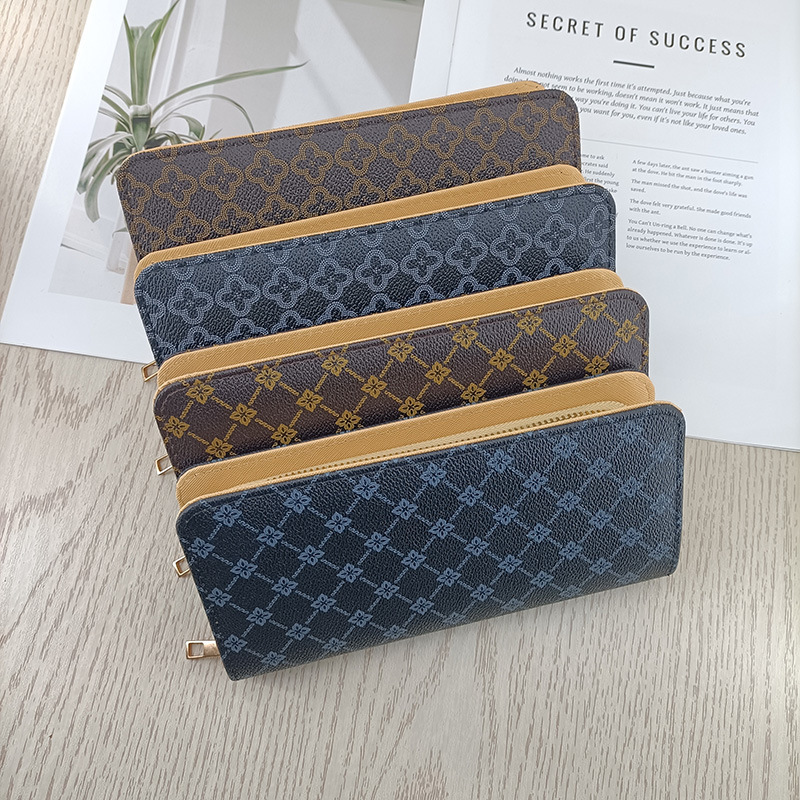 Designer Long Women's Wallet High-end And Fashionable Printed Light Luxury Multi-functional European And American Style Women's Handbag