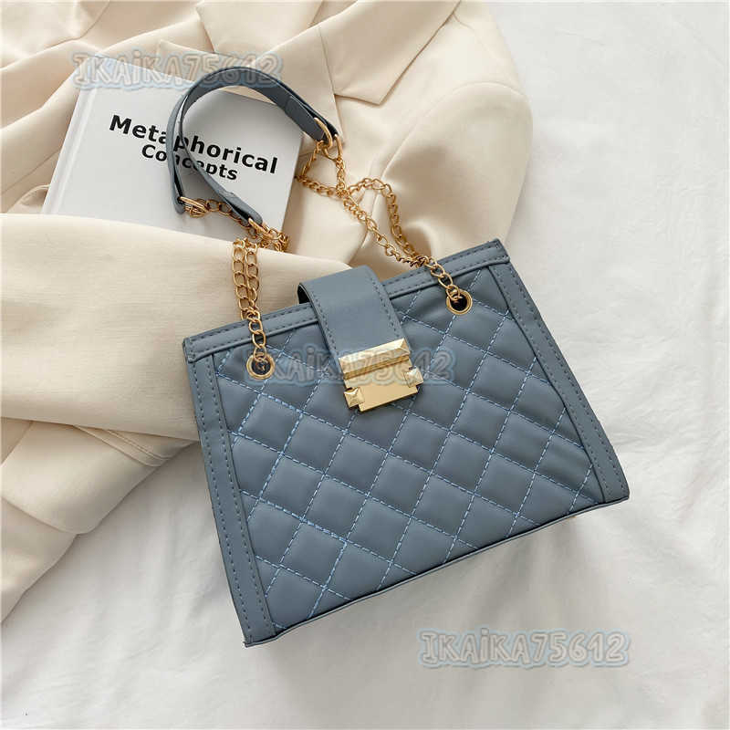 Summer Leisure Bag 2021 New Fashion Armpit Shoulder Bag Texture Chain Womens Bag Simple Handbag H250806
