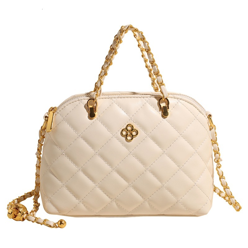 Texture Designer Bag 2025 Spring Edition Diamond Chain Stylish Luxury Bag Fashion Versatile Single Shoulder Crossbody Women's Bag Light Luxury Sm