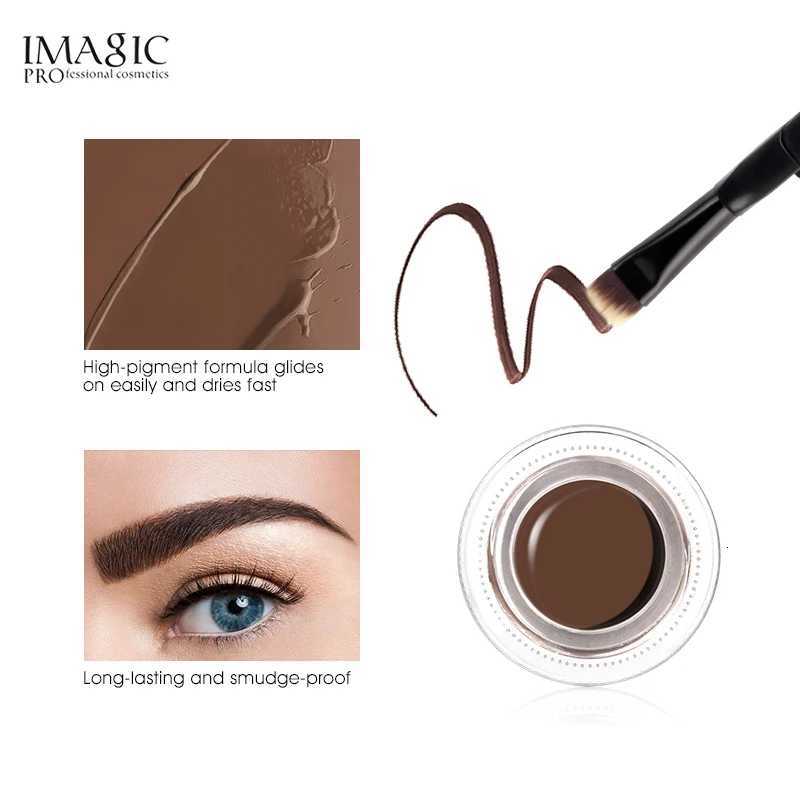 imagiC Professional Eyebrow Gel 6 Colors Eyebrow Enhancer Brow Enhancers Tint Makeup Eyebrow Brown With Brow Brush Tools W250807