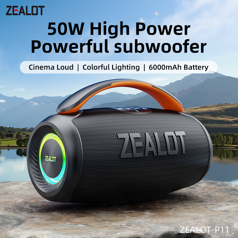 P11 Waterproof Bluetooth Speaker High-Fidelity Audio Long Battery Life Durable Design Ideal For Outdoors.