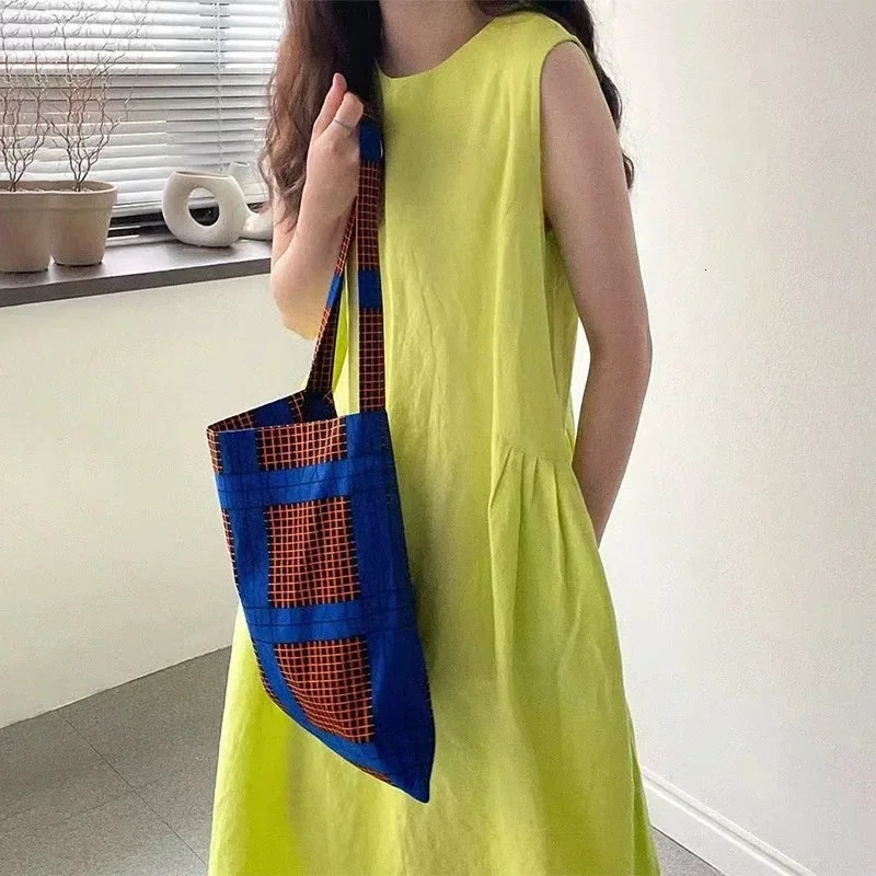 Minimalist Summer Lazy Style round Neck Long Oversized Sleeveless Dress Maxi Comfortable Loose Fit VNeck KneeLength Dres 250807