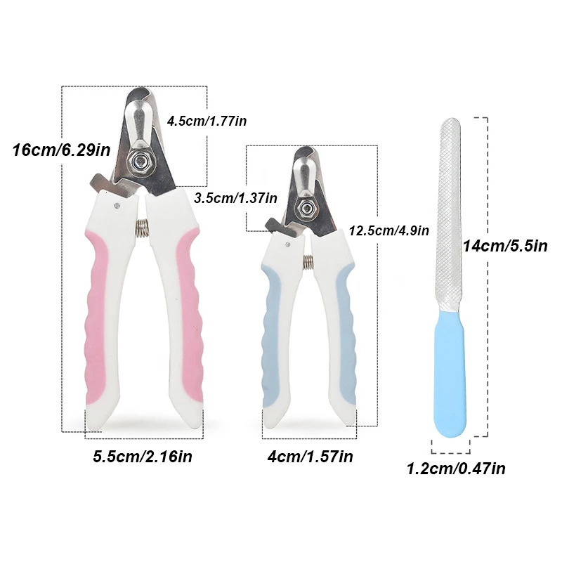 Pet Nail Clippers Sharp Blades Suitable for Medium Large Pet Nail Clippers with Sickle Cat Stainless Steel Grooming Scissors 250805