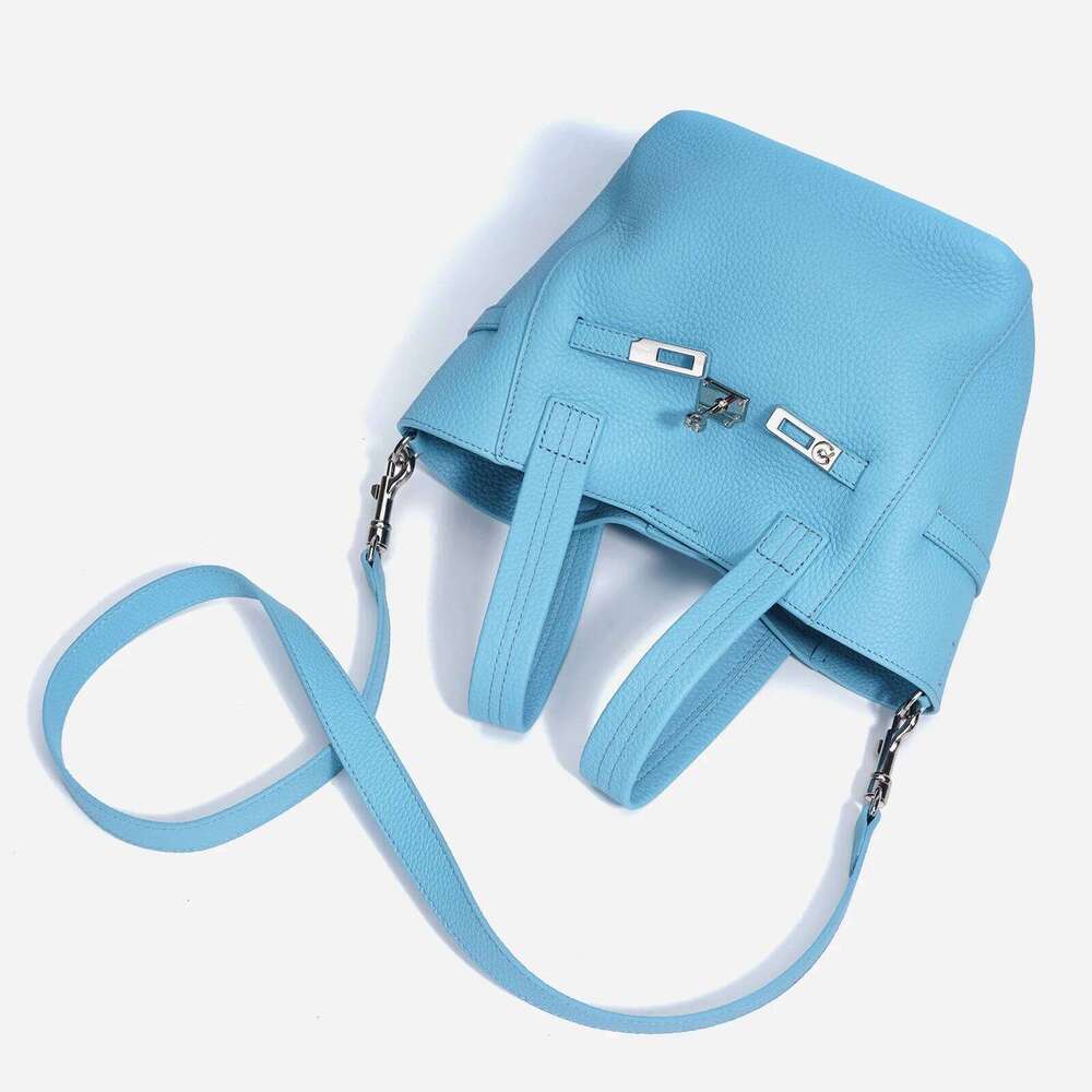 Fashion Original Brand Women Genuine Leather Female Top Handle Soft New Handbags Designer Cowhide Tote Bucket Bag 20250805