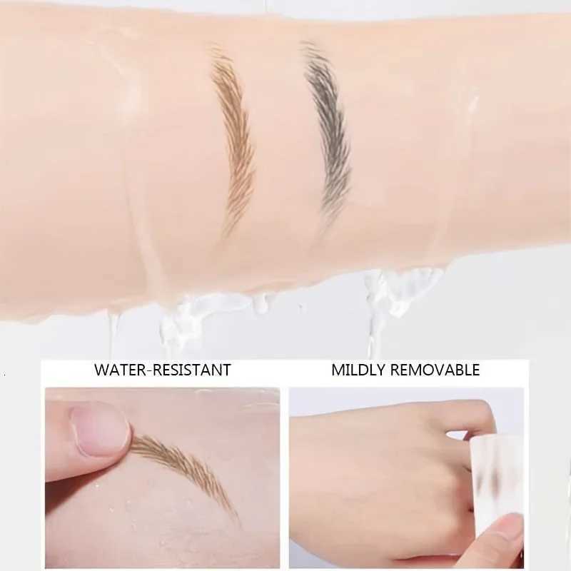 2 Point Wild Eyebrow Pencil Long-Lasting Easy Grip Waterproof Thin Liquid Silkworm Brow Pen Korean Makeup for Eyebrow Tattoo W250807