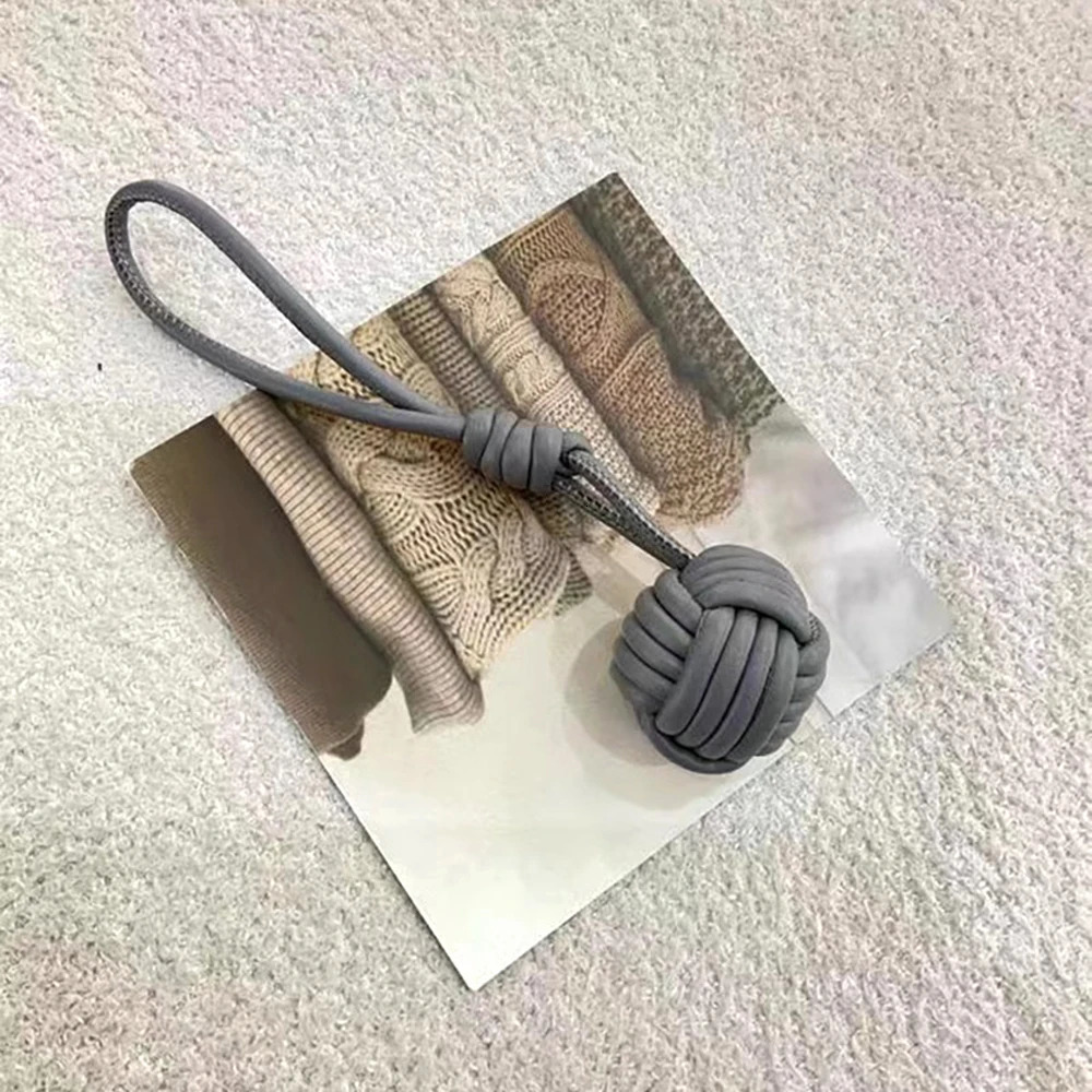 Creative Hand-woven Bags Pendant Fashion Fancy Snowball Keychain Charms Exquisite Craftsmanship Fashionable Decoration for Bags 250807