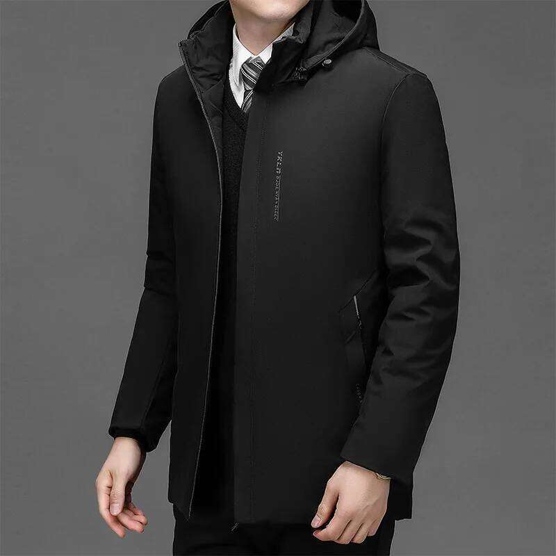 Designer Clothing 2025 Fashion Windproof Coat Plus Size Outwear Men Hooded Thick Fleece Warm Casual Thicken Cotton Jacket Winter Parka