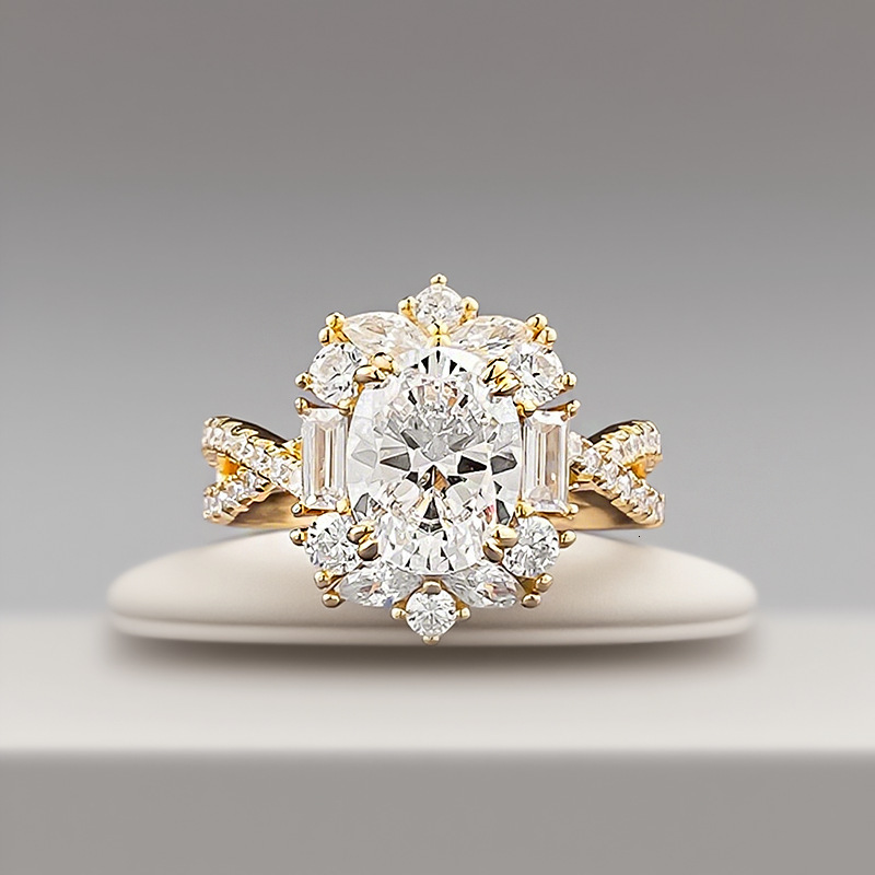 Hui Zhi Wing Jewelry S Pure Silver New Ins Style Daily Simple 7*9 Pigeon Egg Ring for Women