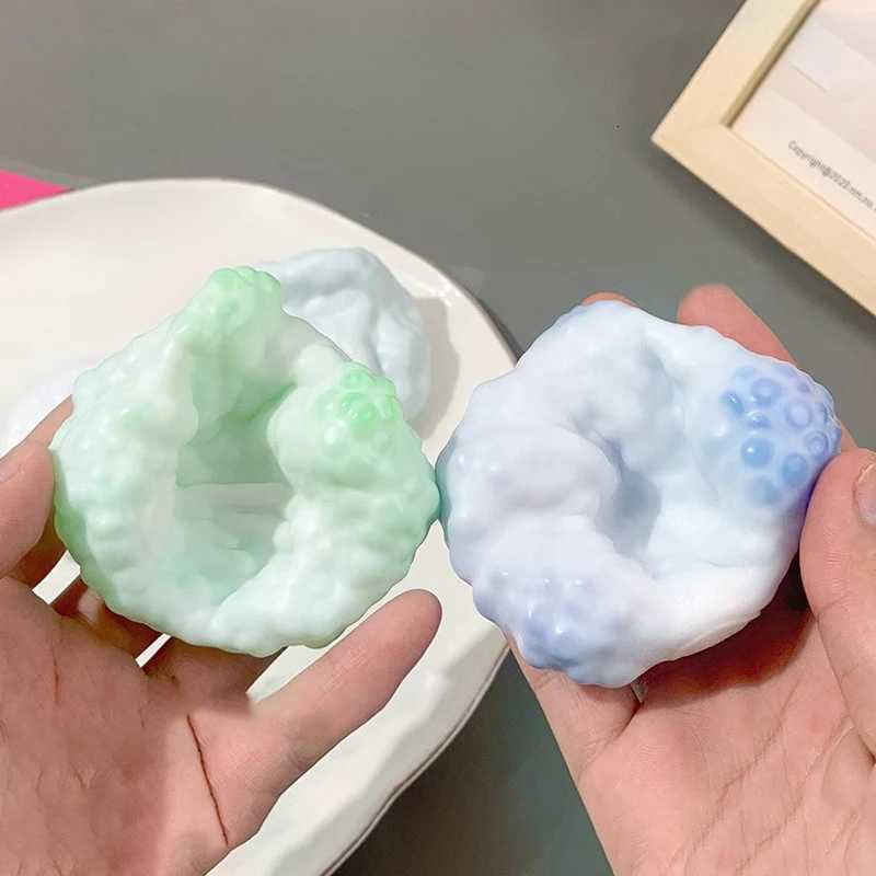 1PC Plasticity Ice Skin Super Light Squeez Stress Relieving Toys Soft Ultra-thin Feel Sticky Handmade Ball Squishy Toy Z250807