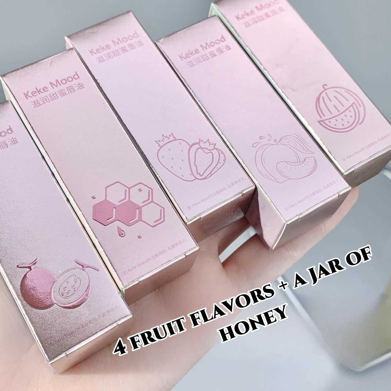 KE-Y05 Nourishing Sweet Lip Glaze Lip Oil Moisturizing and Brightening Off Texture Protecting LipsXJ250807