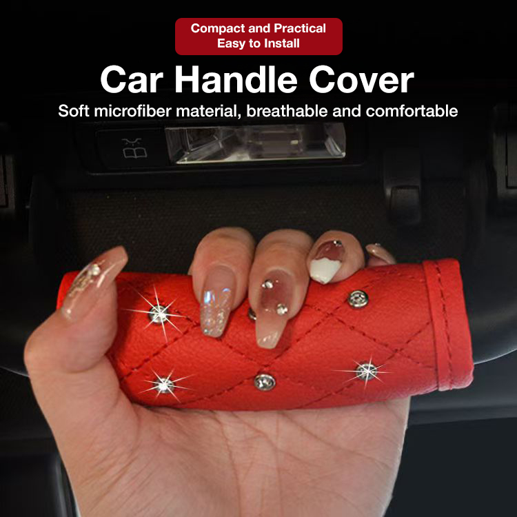 Car door handle protection sleeve, roof handrail, interior handle cover, multi-color decorative protective car seat cover gloves.