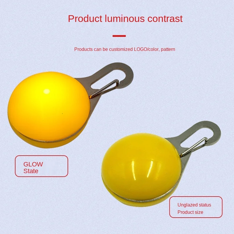 Led Dog Collar Drop Replaced Ornament Tag Luminus Anti Lost Night Light Pet Safty Pendant Cat Christmas Clothing Accessories 250805
