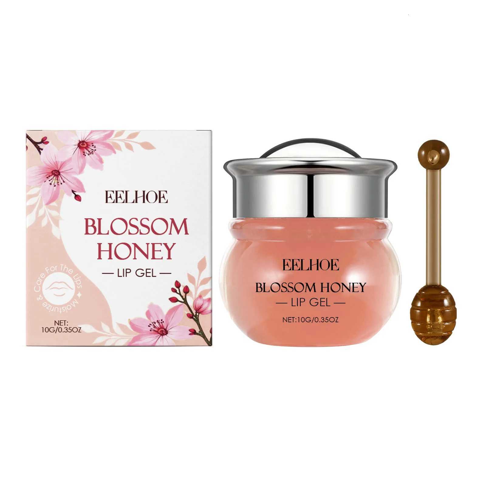 EELHOE Cherry Blossom Jelly Lip Gloss Deep Hydration Moisturizing Skin Lips Darkness Removal Lip Care Lip Augmentation Gel 10gXJ250807