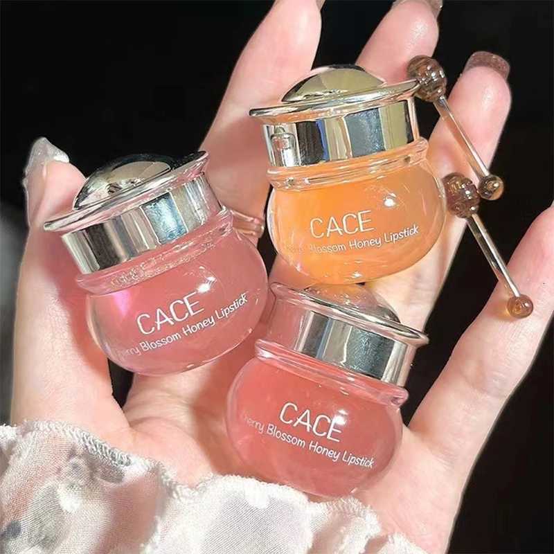 CACE Cherry Blossom Honey Lip Balm Deeply Hydrating and Plumping Water-Rich Glossy Finish Non-Sticky Long-Lasting MoistureXJ250807