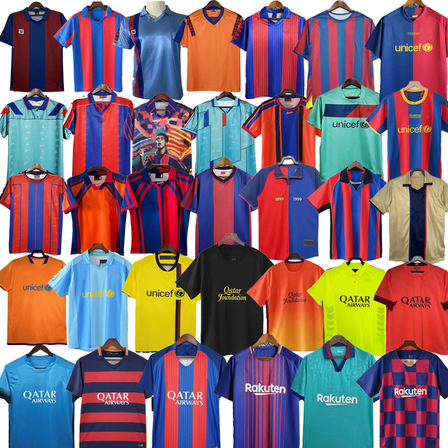 RONALDINHO Retro MESSIS Soccer Jersey A.INIESTA 02 04 06 08 09 XAVI RIVALDO PUYOL HENRY 10 11 12 13 14 15 16 17 18 19 2006 2007 2008 2009 2010 2011 retrio football shirts