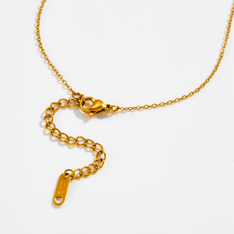 2025 Choucong Ins Top Sell Sweet Cute Simple Fashion Jewelry Stainless Stee 18K Gold Oval Cut 5A Cubic Zircon CZ Diamond Heart Pendant Party Women Cla