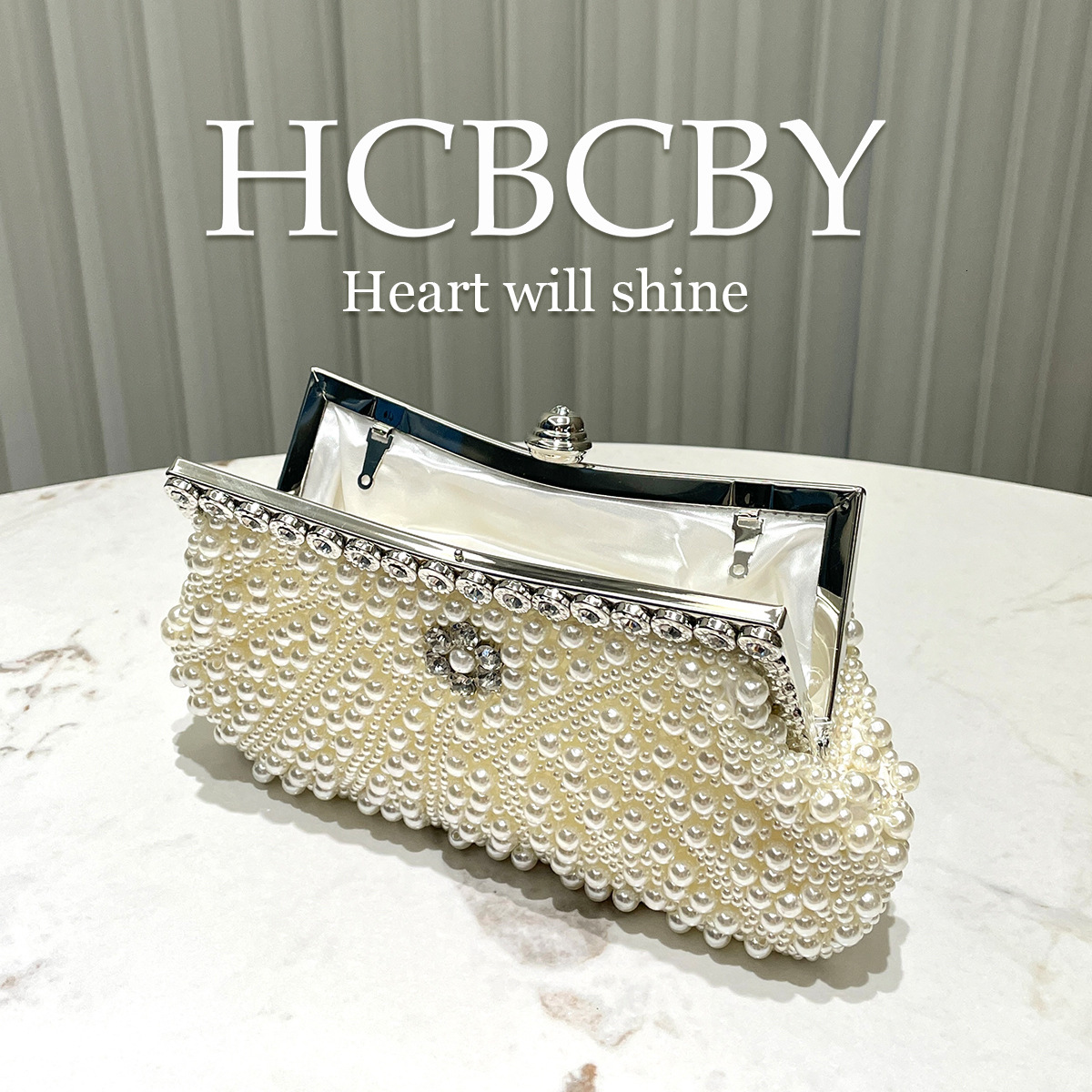 Free shipping designer luxury Off-White Heavy Beaded Dumpling Bag Evening Bag Women's Fashion Elegant Vintage Clutch casual shopping bag