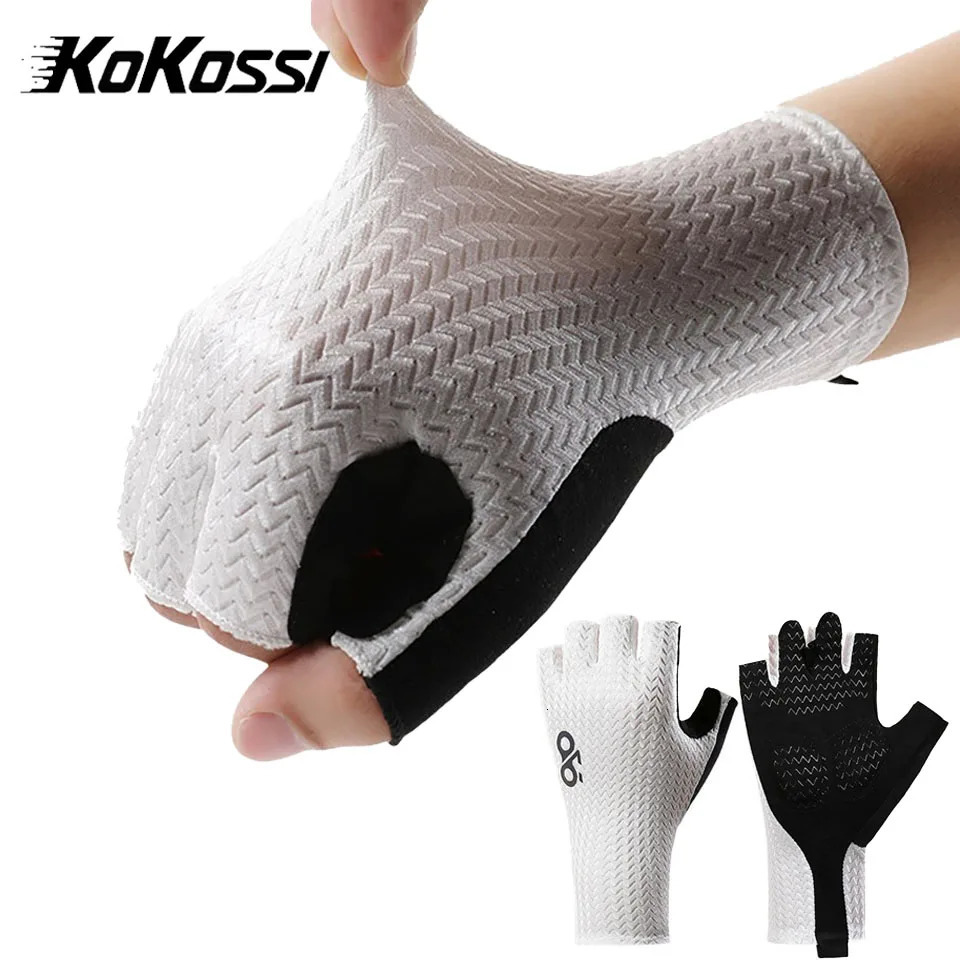KoKossi Summer Breathable Half Finger Cycling Gloves Bike Fitness AntiSlip Bicycle Cooling Sports 250729