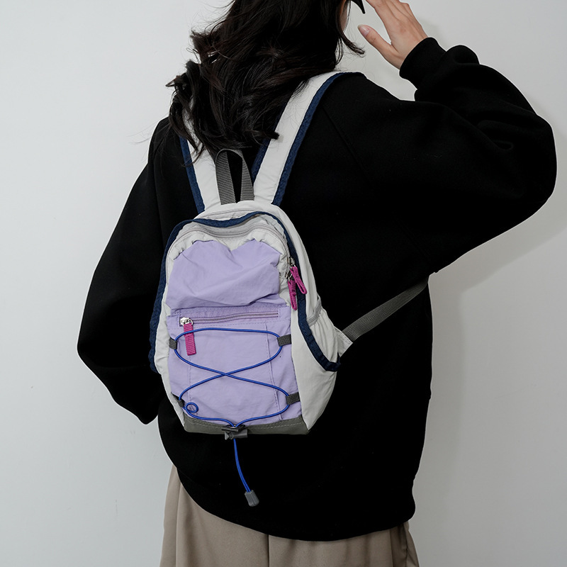 2025 Autumn New Women s Backpack Outdoor Rope Mini Backpack trend Lightweight Travel Hiking Bag Women s Lightweight Travel Small Backpack New Designer