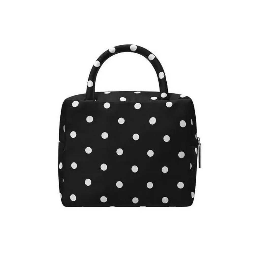 Fashion Wave Point Women Handbag Vintage Niche Design Makeup Storage Pouch Y2k Korean Popular Bag Female Z250807