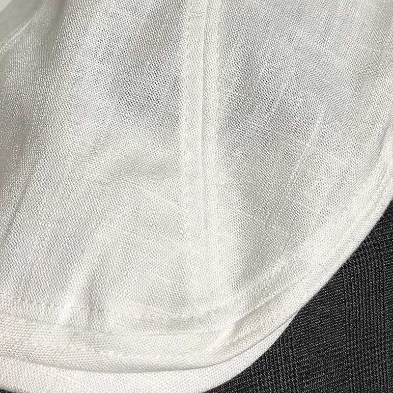 Spring Summer Linen Newsboy C New White Breathable Beret Mens Womens Literary Retro Hat England Hats Male Hats 55 XJ250807
