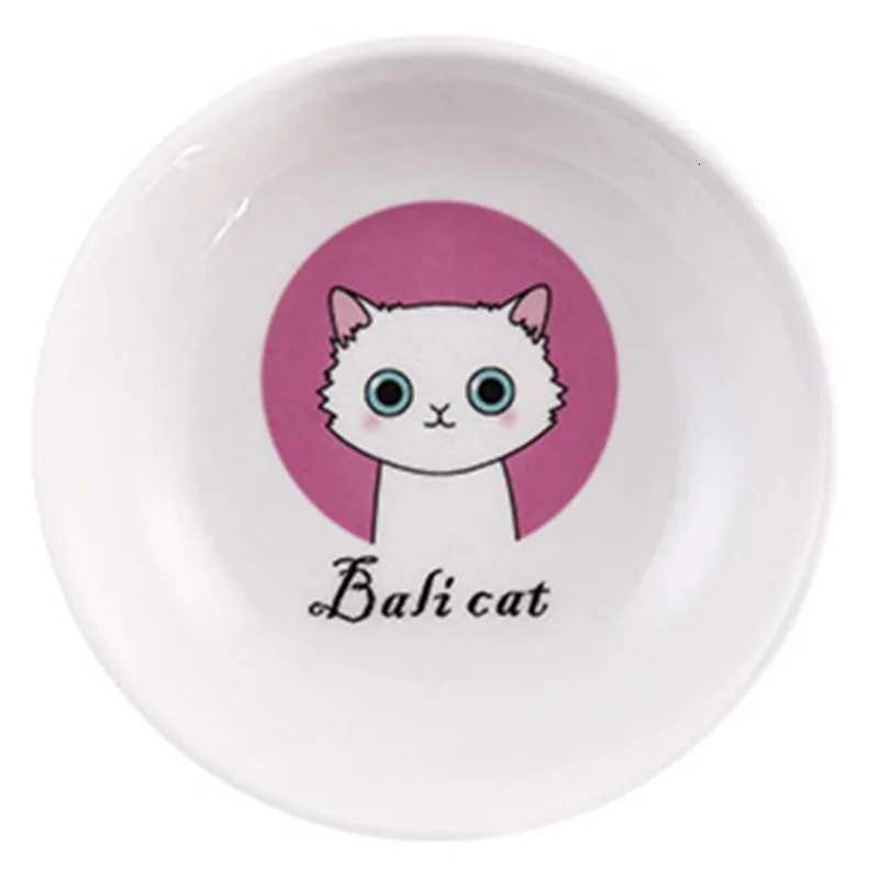 New Creative Cute Cat Small Saucer Shape Mini Plate Ceramics Cartoon Dish Creative Snack Plate Chinchilla Squirrel Hedgehog Bowl Y250806