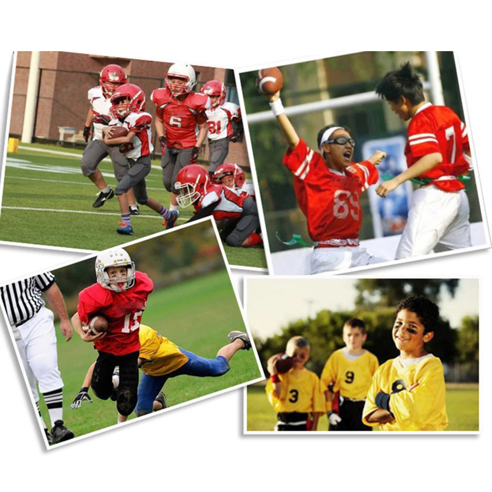 Teenagers Rugby Ball American Football Anti Slip Child Toys Footballs with Inflator Children Game for Kids Students 250729