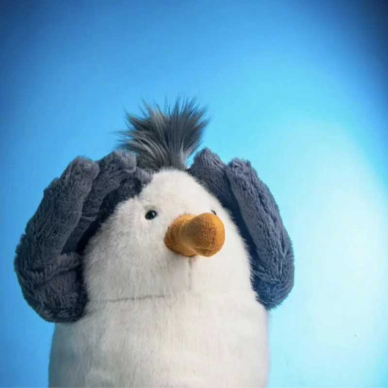 Funny Cute Chipper Seagull Soft Stuffed Animal Plush Toy Beach Stars Birthday Gift for Kids Home Decoration Journey Souvenirs XJ250807