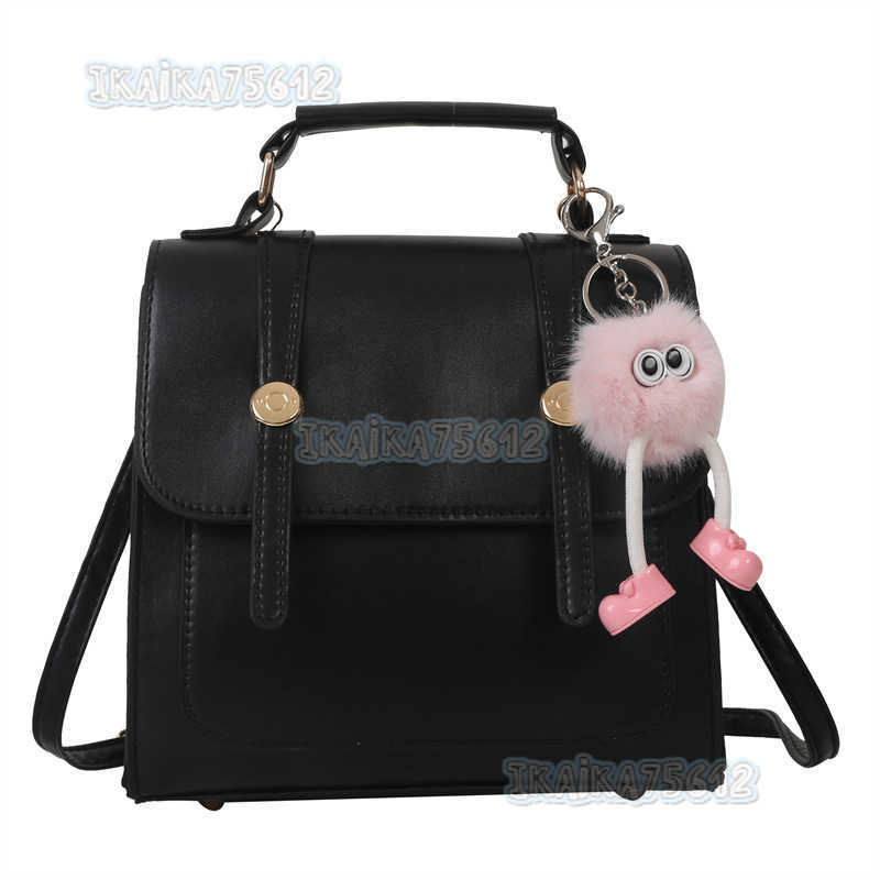 Minimalist Double Shoulder Backpack for Women College Style Bag Womens Bag 2023 New Fashion Casual Single Shoulder Handbag Small Backpack H250806