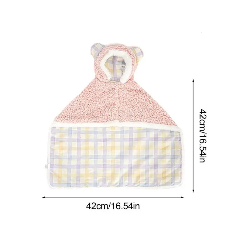 Pet Cape Blanket with Hat Cute Warm Pet Bed Mat Cover Blanket Cat Dog Soft Blanket Thicken Cloak Blanket for Puppy Pet Supplies 250804