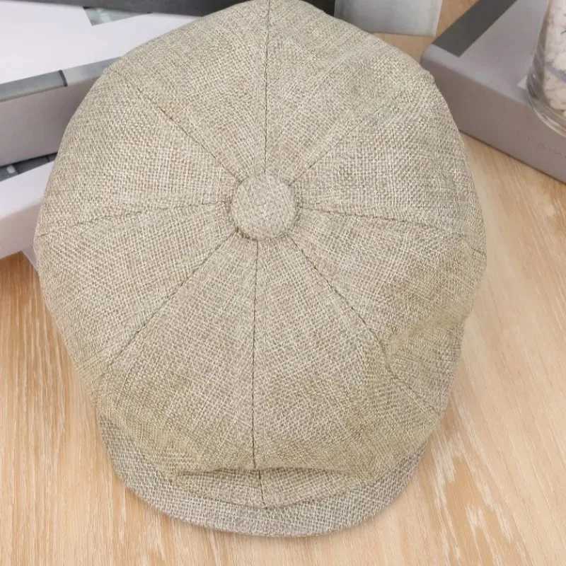 Vintage Cotton Cs for Men Women Summer Autumn Hat Flat Ivy Gatsbay Berets Irish Outdoor Cabbie Beret Painter Hat Casual Wear XJ250807