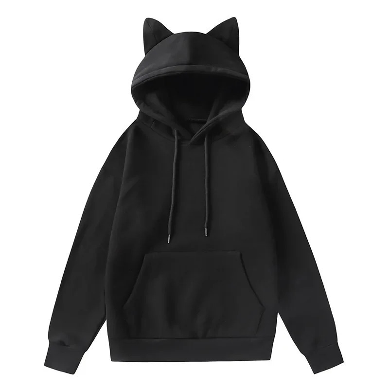 NONSAR Pullover Loose Cat Ears Hoodies Women Autumn Winter Long Sleeve Sweatshirt INS 250806