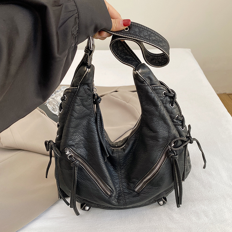 Free shipping designer Minimalist High-End Commuter Shoulder Bag for Women 2025 New Soft Leather Underarm Bag Versatile Large Capacity Crossbody Bag