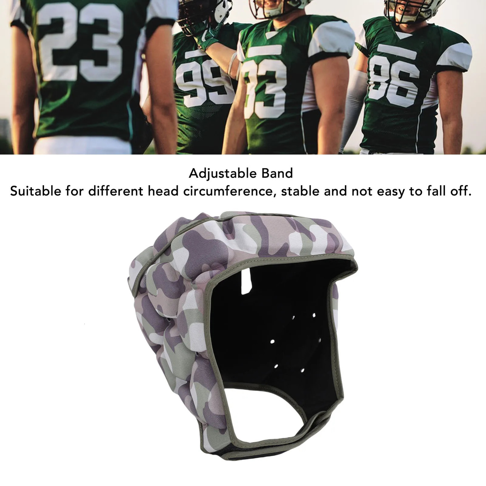 Rugby Head Protector Headguard Helmet Anti Collision Breathable EVA for Football Baseball Goalkeeper 250729