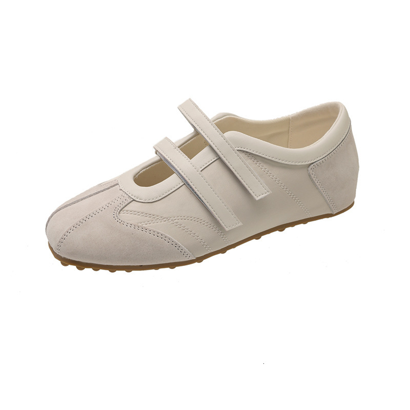 2025 New Women's Flat Shoes Ballet Dance Training Shoes Designer Round Head Single Shoes